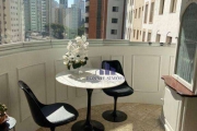 APARTAMENTO COM VARANDA À VENDA, MOEMA, ED. GOLDEN BIRD, RUA CANÁRIO, 1007, 2 DORMITÓRIOS, 1 SUÍTE, 1 SALA, 4 BANHEIROS, 2 VAGAS, 117 M², SÃO PAULO