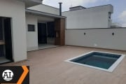 Ótima casa à venda no condomínio Campos do Conde em Sorocaba, com 3 suítes sendo uma com closet, piscina, 152 m2 de área em um terreno de 275 m2