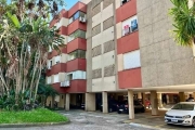 Apartamento de dois Quartos no bairro Teresópolis, sala com dois ambientes, sacada integrada com churrasqueira, cozinha com área de serviço separada e banheiro Auxiliar., uma vaga de garagem coberta e