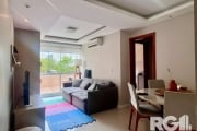 Excelente apartamento com 55,52 metros quadrados privativos. Conta com sala para dois ambientes com sacada integrada e churrasqueira, dois ótimos quartos, banheiro social com ventilação direta. Cozinh