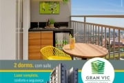 Breve Lançamento Vic Santana, Apartamentos de 52m2 e 55m2, 2 Dormitórios, 1 Suíte, Varanda Gourmet, Cozinha Americana, Área de Lazer Completa