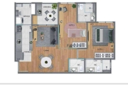 Apartamento com 2 dormitórios à venda, 72 m² por R$ 700.000 - Parque da Represa - Jundiaí/SP