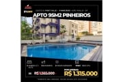 Apartamento em Pinheiros - Edifício Port Ville -  3 quartos, 1 suíte com closet, 2 vagas,  95m2 área útil