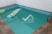 Cobertura duplex com 4 quartos, churrasqueira e piscina privativa à venda, 350 m² por R$ 1.400.000 - Aparecida - Santos/SP