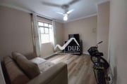 Apartamento com 2 dormitórios de frente, no 1 andar com varanda e vaga suficiente e livre, à venda, 70 m² por R$ 360.000 - Boqueirão - Santos/SP