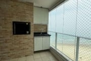 Apartamento no único prédio pé na areia aqui em Praia Grande.