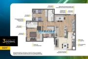 Apartamento com 3 dormitórios à venda, 66 m² por R$ 699.600,00 - Vila Prudente (Zona Leste) - São Paulo/SP