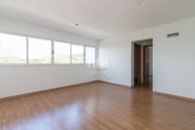 Apartamento novo, 2 dormitórios, com suíte, água quente, banho social, lavabo, semi mobiliado, cozinha, área de serviço e garagem box 123.&lt;BR&gt;O imóvel está com piso laminado, aquecedor e duchas.