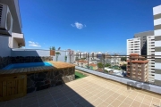 Cobertura duplex na Getúlio Vargas, de fundos com aproximadamente 226,63m² e duas vagas de garagens. 3 dormitorios sendo uma suíte, terraço com piscina exclusivo do imovel com uma linda vista, ficam m