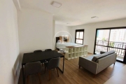 Excelente apartamento para locação em Santo André-SP, bairro Campestre: 1 quarto, 1 sala, 1 banheiro, 1 vaga de garagem, 44  m².