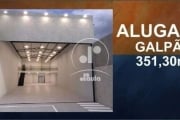 Galpão para locação com 351,30?, 2 banheiros, 3 vagas, no Bairro Campestre, Santo André/SP.
