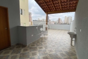 Vila Assunção. Cobertura sem condomínio, com 100,40m2, com acesso interno, Elevador, 2 dormitórios, sendo 1 suíte, banheiro social,2 vagas de garagem.