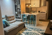 Apartamentocom 54m2,  mobiliado, com sacada grill, Bairro Jardim, Santo André-SP.