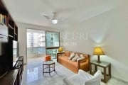 Apartamento com Vista para o Mar, 2 quartos (1 suíte) à venda, 98 m² por R$ 650.000 - Pitangueiras - Guarujá/SP - Imobiliária Mercuri