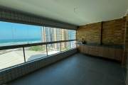 Apartamento vista mar com varanda gourmet  com 3 dormitórios à venda, 126 m² por R$ 965.000 - Aviação - Praia Grande/SP