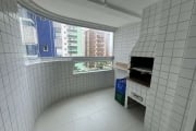 Apartamento com varanda gourmet com 1 dormitório à venda, 42 m² por R$ 360.000 - Maracanã - Praia Grande/SP