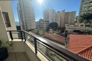 Para locação -Semi Mobiliado. Sacada com Vista Parcial Mar, 3 quartos e 1 vaga de Garagem - Centro de Florianópolis