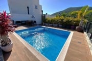 Alto padrão à venda no Itacorubi! Terraço privativo com piscina, espaço gourmet, 3 quartos e 4 vagas de garagem.