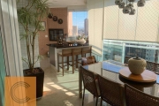 Lindo Apartamento 266m2 - Varanda Gourmet 4 suítes, 5 vagas Anália Franco - São Paulo