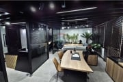 Sala comercial mobiliada, com sacada, face norte, 62,48m² e 1 vaga no Office Life Ecoville, em Curitiba/PR por R$ 780.000,00