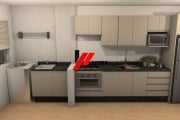 apartamento de 2 dormitorios semi mobiliado para locação