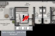 Apartamento com 2 quartos sendo 1 suíte a venda próximo a UFSC Florianópolis