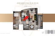 Apartamento a venda com 2 dormitórios no Jardim do Oriente.