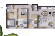 Apartamento a venda de 3 dormitorios com 2 suites no bairro cacupé