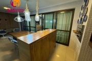 Alugo Apartamento no resort Le Parc mobiliado e decordo com 195m2, andar alto nascente, varanda gourmet, 4/4, sendo 3 suíte, closet, 01 gabinete, 4 vagas e 01 depósito - Patamares - Salvador/BA.