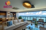 Vendo Apartamento dos sonhos com 338m2 com vista mar para Barra e Cristo reformado e decorado, 4/4, 5 vagas ,  Alto Padrão na  Barra, Salvador/BA