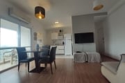 Apartamento de 1 dormitório 47m² no Emirado semimobiliado