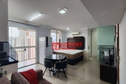 Apartamento Studio Condomínio First com 1 dormitório para alugar, 38 m² por R$ 2.795/mês - Vila Augusta - Guarulhos/SP  MOBILIADO!!