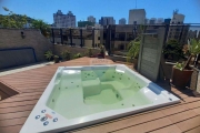 Cobertura Penthouse com Jacuzzi e 3 dorm, Jd Las Palmas, Guarujá, SP