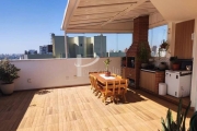 Cobertura reformada, 131 m2, 3 dormitórios, terraço gourmet, 2 vagas, para venda, Vila Gomes Cardim.