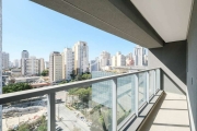 Apartamento tipo estúdio, novo, 36 m2, 1 quarto, varanda, sem vaga, para venda, Pompéia.