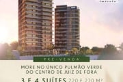 Apartamento alto luxo com 220m², 3 suítes,  varanda gourmet com 35m², 3 vagas e lazer premium em localização privilegiada no Centro de Juiz de Fora!