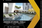 Apartamento de 134m² com 3 Suítes na Chácara Santo Antônio – Ao Lado do Parque da Cidade! Pronto para Morar!