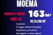 Imperdível! Apartamento de 162m² em Moema com Vista para o Parque Ibirapuera e Clube Monte Líbano – Pronto para Morar!