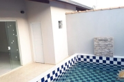 LINDA CASA NOVA LADO PRAIA COM PISCINA E CHURRASQUEIRA