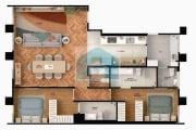 Apartamento de 115m² para  venda na Cerqueira Cesar, com duas suítes e 2 vagas