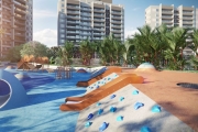 Apartamentos 124m² com 3 quartos com suítes, varanda gourmet, área de lazer em condomínio de alto padrão na Barra da Tijuca