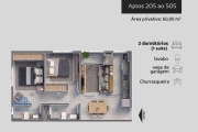 Apartamento com 2 dormitórios à venda, 71 m² por R$ 1.149.000,00 - Ingleses do Rio Vermelho - Florianópolis/SC