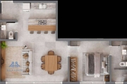 Apartamento com 1 dormitório à venda, 56 m² por R$ 607.000 - Barra da Lagoa - Florianópolis/SC