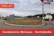 Terreno de Esquina 254m² no Condomínio Okinawa em Hortolândia