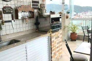 Apartamento Garden com 3 dormitórios à venda, 210 m² - Pompéia - Santos/SP