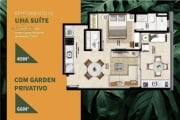 Apartamento Garden com 1 dormitório à venda, 66 m² por R$ 790.000,00 - Alphaville I - Salvador/BA