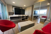 Apartamento studio mobiliado para locação na Chacara Santo António, 1 dormitório, 1 vaga com 45m²