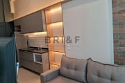 Apartamento para locação MOBILIADO, 34m², 1 suite, sala, varanda. Brooklin - São Paulo