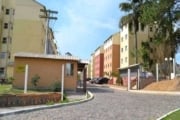 vende ótimo apartamento na Lomba Do Pinheiro, com 2 dormitórios, banheiro social, living 2 ambientes, com vaga rotativa de estacionamento. Condomínio com salão de festas, quiosque, churrasqueira, prac