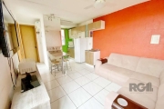 Apartamento 2 dormitórios, banheiro, sala ampla, semi mobiliado, cozinha americana. Condomínio com salão de festas, churrasqueira, playground, quadra de esportes. Perto de transportes e comércios.